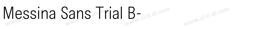 Messina Sans Trial B字体转换